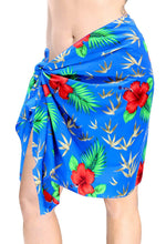 Load image into Gallery viewer, LA LEELA Women Beachwear Bikini Cover up Wrap Pareo Dress Swimwear Mini Sarong 2