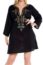 Load image into Gallery viewer, la-leela-bikini-swim-beach-wear-swimsuit-cover-ups-women-caftan-dress-embroidery