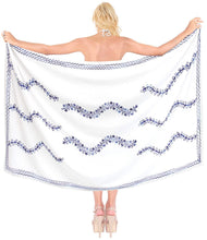Load image into Gallery viewer, LA LEELA Beach Bikini Cover up Wrap Women Bathing Suit Sarong Solid ONE Size