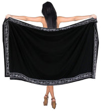 Load image into Gallery viewer, LA LEELA Beach Bikini Cover up Wrap Women Bathing Suit Sarong Solid ONE Size