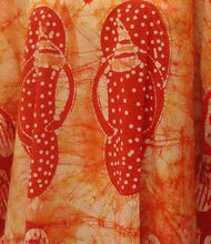 Load image into Gallery viewer, Hand made Batik 100% Cotton Loose Kimono Caftan Dress Beachwear Swimwear Kaftan