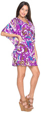 Load image into Gallery viewer, la-leela-soft-fabric-printed-tassel-swim-cover-up-osfm-8-14-m-l-purple_2218
