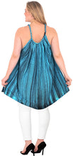 Load image into Gallery viewer, Rayon Tie Dye Women&#39;s Beachwear Loose Fit Casual Caftan Top Turquoise 14 - 18W