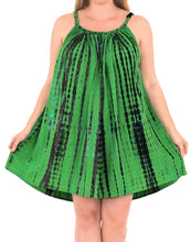 Load image into Gallery viewer, La Leela Beachwear Evening Plus Light Blouse tunic Tops Casual Cover ups Green
