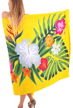 Cargar imagen en el visor de la galería, LA LEELA Women&#39;s Swimsuit Cover Up Sarong Bikini Swimwear Beach Cover-Ups Wrap Skirt Large Maxi ER