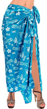 Load image into Gallery viewer, LA LEELA Women&#39;s Swimsuit Cover Up Sarong Bikini Swimwear Beach Cover-Ups Wrap Skirt Large Maxi ZJ