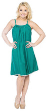 Load image into Gallery viewer, la-leela-womens-summer-casual-loose-swing-t-shirt-beach-sundress-kaftan-cover-up-solid-rayon