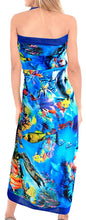 Cargar imagen en el visor de la galería, LA LEELA Women&#39;s Bikini Wrap Cover up Swimsuit Sarong Dress Jacquard ONE Size