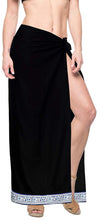 Load image into Gallery viewer, LA LEELA Womens Beach Swimsuit Cover Up Sarong Swimwear Cover-Up Wrap Skirt Plus Size Large Maxi EE