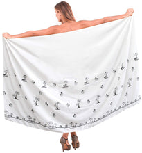 Load image into Gallery viewer, la-leela-womens-beach-bikini-cover-up-wrap-bathing-suit-sarong-solid-9-one-size
