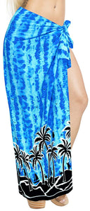 LA LEELA Women Beachwear Bikini Wrap Cover up Swimsuit Dress Sarong 17 ONE Size