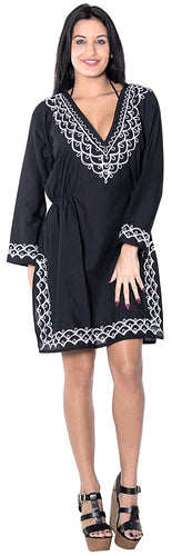 la-leela-coverup-beach-bikini-wear-swimsuit-kimono-dress-women-embroidered