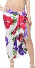 Load image into Gallery viewer, LA LEELA Women Beachwear Bikini Wrap Cover up Swimwear Bathing Suit 1 ONE Size