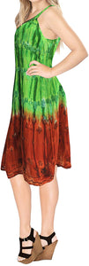 LA LEELA Everyday Essentials Caftan Tunic Tank Summer Beach Dress Swim Cover Up AP