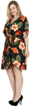 Load image into Gallery viewer, Bikini Cover up Dress Aloha Drawstring V Neck Swimsuit Womens Caftans BeachWear