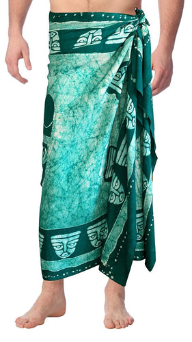 LA LEELA Beach Towel Beach Wear Mens Sarong Pareo Wrap Cover ups Bathing Suit Swim Batik