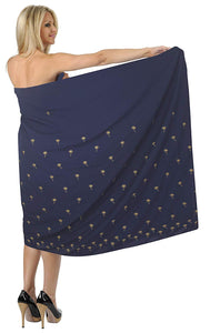 LA LEELA Women Beachwear Bikini Wrap Cover up Swimwear Solid 6 ONE Size