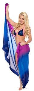 LA LEELA Beach Bikini Cover up Wrap Women Bathing Suit Sarong Solid 4 Plus Size
