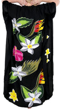 Load image into Gallery viewer, Women&#39;s Beachwear Sleeveless Rayon Cover up Dress Casual Caftans Multi Black