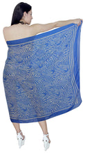 Load image into Gallery viewer, LA LEELA Women Bikini Cover up Wrap Swimwear Sarong Satin_Stripe ONE Size