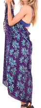Load image into Gallery viewer, LA LEELA Womens Beach Swimsuit Cover Up Sarong Swimwear Cover-Up Wrap Skirt Plus Size Large Maxi FO