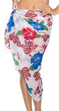 Cargar imagen en el visor de la galería, la-leela-womens-bathing-sarong-bikini-cover-up-wrap-dress-solid-20-plus-size