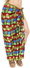 Load image into Gallery viewer, LA LEELA Women&#39;s Beachwear Bikini Wrap Cover up Swimsuit Dress Sarong 1 ONE Size