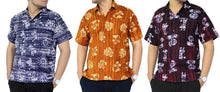 Load image into Gallery viewer, la-leela-shirt-casual-button-down-short-sleeve-beach-shirt-men-pocket-batik-1