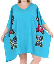 Load image into Gallery viewer, Women&#39;s Loose Sundress Beachwear Plus Size Evening Casual Cover ups Turquoise