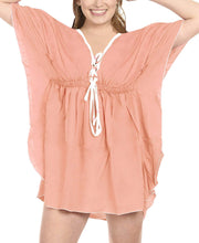 Load image into Gallery viewer, la-leela-swimwear-beach-bikini-cover-up-women-swimsuit-summer-dresses-solid