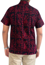 Load image into Gallery viewer, la-leela-shirt-casual-button-down-short-sleeve-beach-shirt-men-pocket-batik-27
