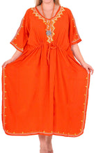 Load image into Gallery viewer, RAYON Ladies Beachwear Bikini Swimwear Tie Dye Plus Cover ups Tank LOOSE Orange