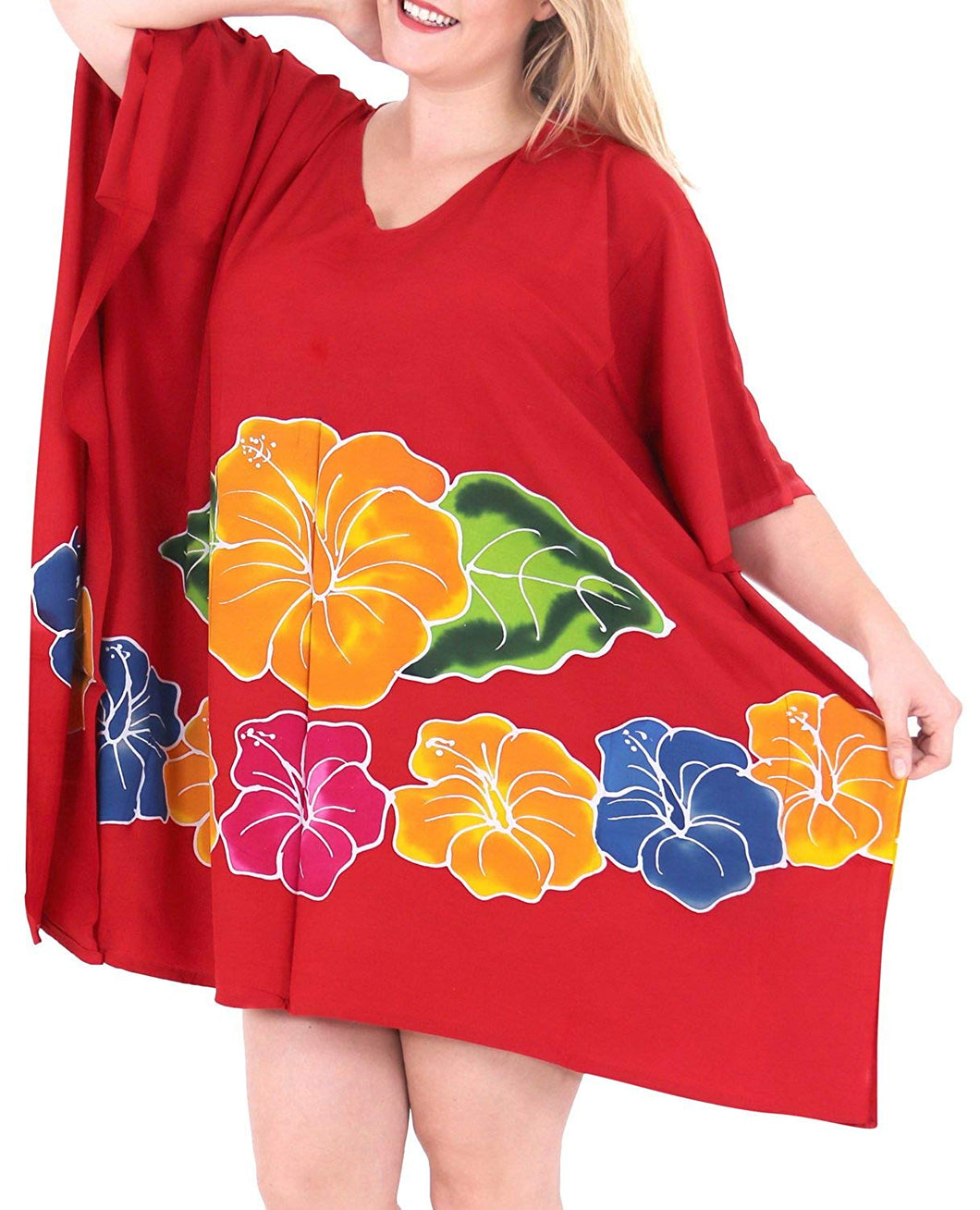 Women Designer Sundress Beachwear Plus Size Evening Casual Cover ups Dresses Red