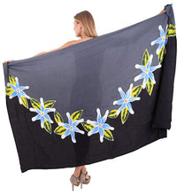 Load image into Gallery viewer, LA LEELA Womens Plus Size Sarong Swimsuit Cover Up Beach Wrap Skirt Sarong Wraps for Women Large Maxi EG
