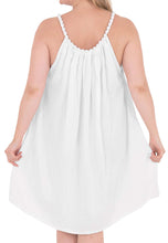Load image into Gallery viewer, Women&#39;s Beachwear Plus Size Lounger Kimono Blouse Bikini Cover ups Dresses White