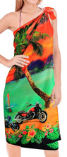 Load image into Gallery viewer, la-leela-women-beachwear-sarong-bikini-coverup-wrap-dress-digital-plus-size