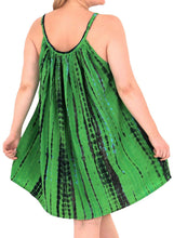 Load image into Gallery viewer, La Leela Beachwear Evening Plus Light Blouse tunic Tops Casual Cover ups Green