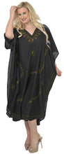 Load image into Gallery viewer, la-leela-rayon-6-solid-womens-kaftan-nightgown-beachwear-cover-up-dress