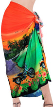 Load image into Gallery viewer, la-leela-women-beachwear-sarong-bikini-coverup-wrap-dress-digital-plus-size