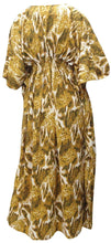 Load image into Gallery viewer, La Leela Soft Likre Kimono Hibiscus Beach Casual Nightwear Long Caftan Dress