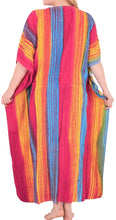 Load image into Gallery viewer, Women&#39;s Tie Dye Beachwear Swimwear Rayon Swimsuit Caftan Multi Cover ups Pink