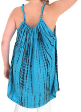 Load image into Gallery viewer, Women&#39;s Designer Tunic Beachwear Loose Fit Plus Casual Top Turquoise 14 - 18W