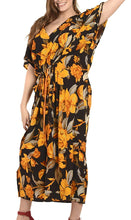 Load image into Gallery viewer, la-leela-womens-nightgown-kaftan-style-beachwear-bathing-suit-cover-up-dress