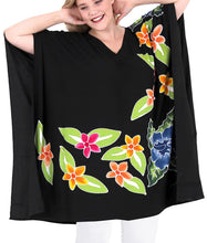Load image into Gallery viewer, Women&#39;s Top Designer Tunic Beachwear Plus Size Loose Fit Casual Black 14 - 18