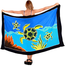 Load image into Gallery viewer, LA LEELA Swimsuit Cover-Up Sarong Beach Wrap Skirt Hawaiian Sarongs for Women Plus Size Large Maxi EF