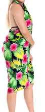 Load image into Gallery viewer, LA LEELA Women Beachwear Bikini Cover up Wrap Dress Swimwear Sarong 13 Plus Size