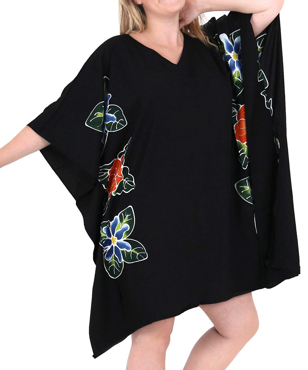 Women Loose Designer Sundress Beachwear Plus Size Evening Casual Cover ups Black