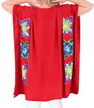 Load image into Gallery viewer, Women&#39;s Kimono Designer Tunic Beachwear Plus Size Loose Fit Casual Red 14 - 18