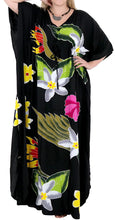Load image into Gallery viewer, Women&#39;s Beachwear Sleeveless Rayon Cover up Dress Casual Caftans Multi Black