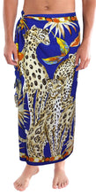 Load image into Gallery viewer, LA LEELA Soft Light Printed Casual Beach Resort Pareo Boy Wrap 72&quot;X42&quot; Blue_6303